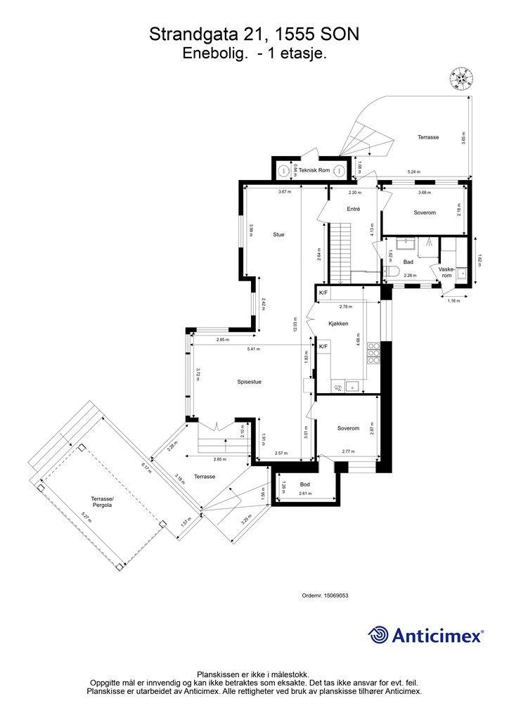 Plantegning 1 etasje