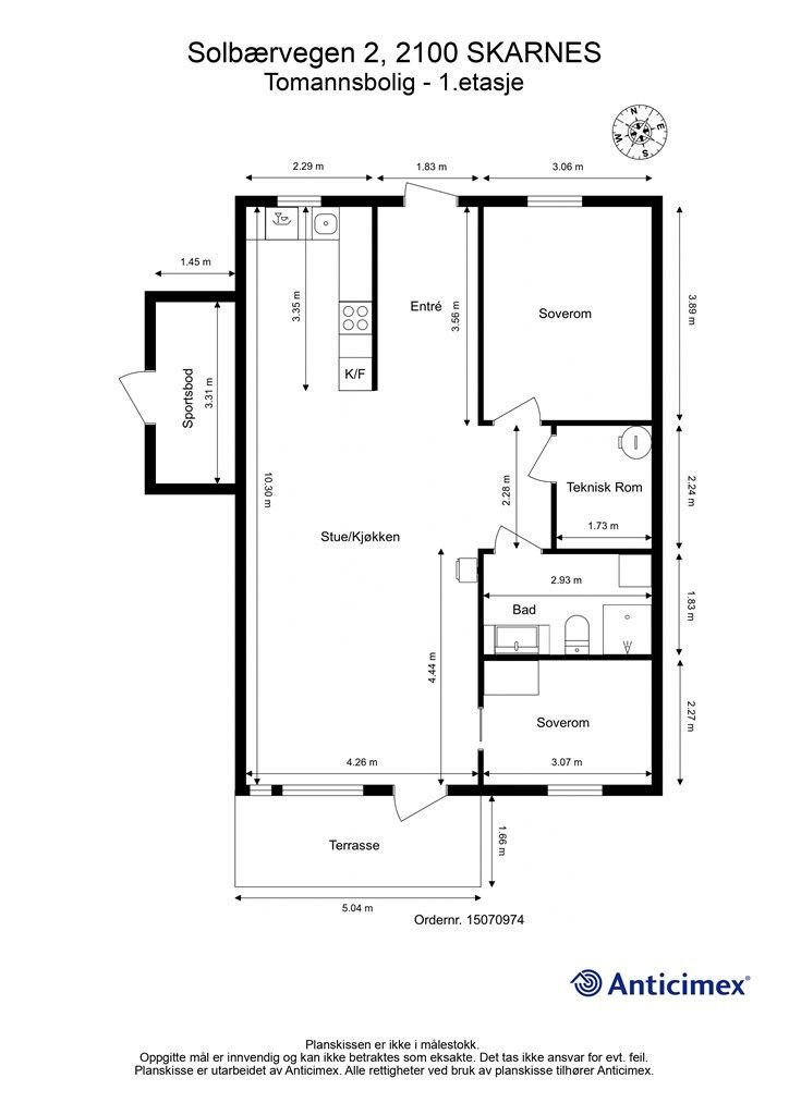 Plantegning - 1.etasje
