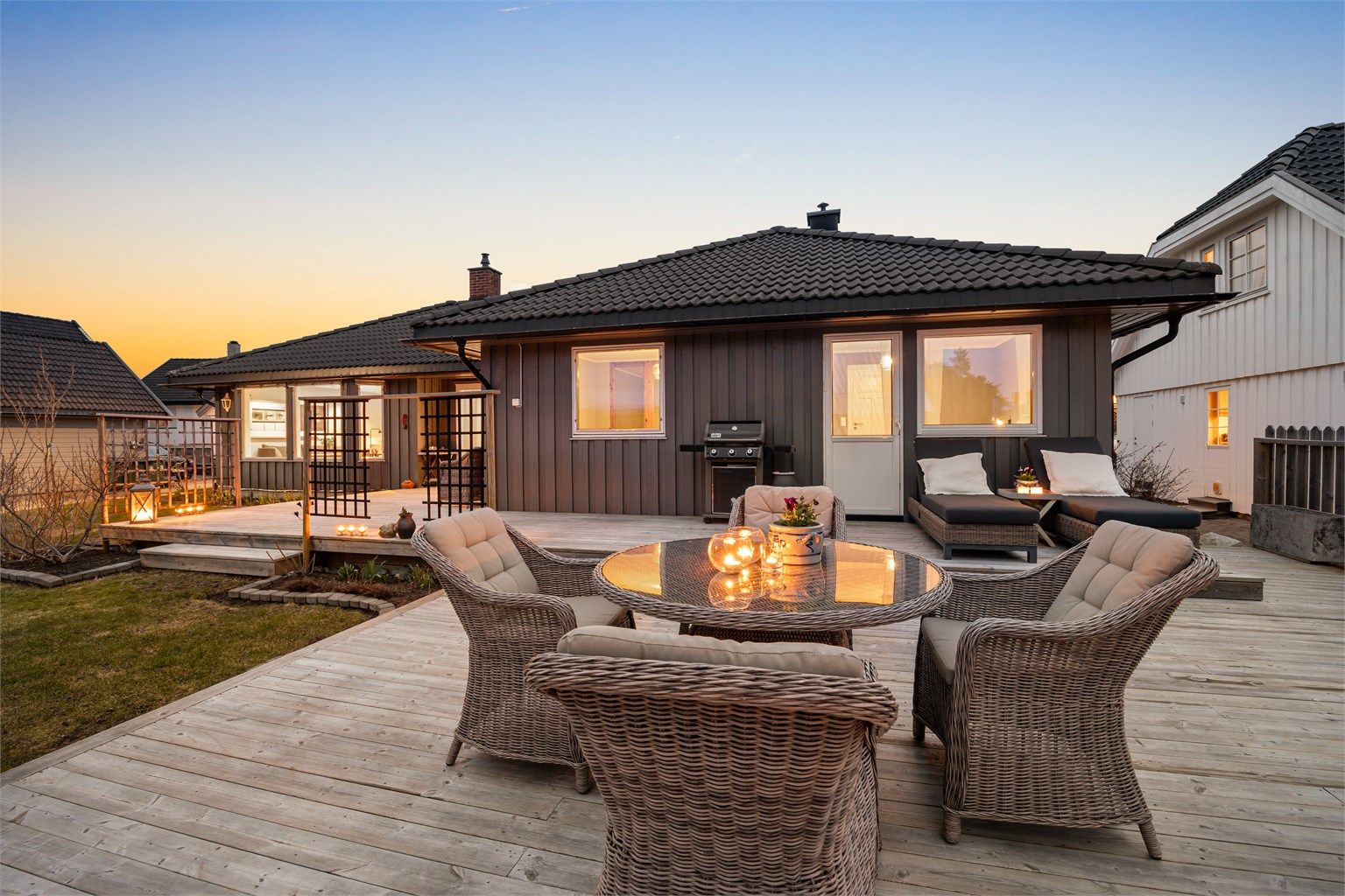 Her kan man nyte lange sommerkvelder i rolige omgivelser.