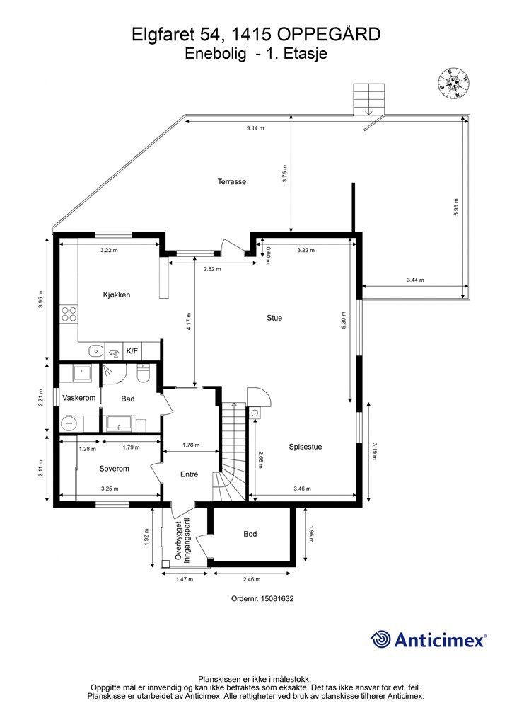Plantegning - 1.etasje