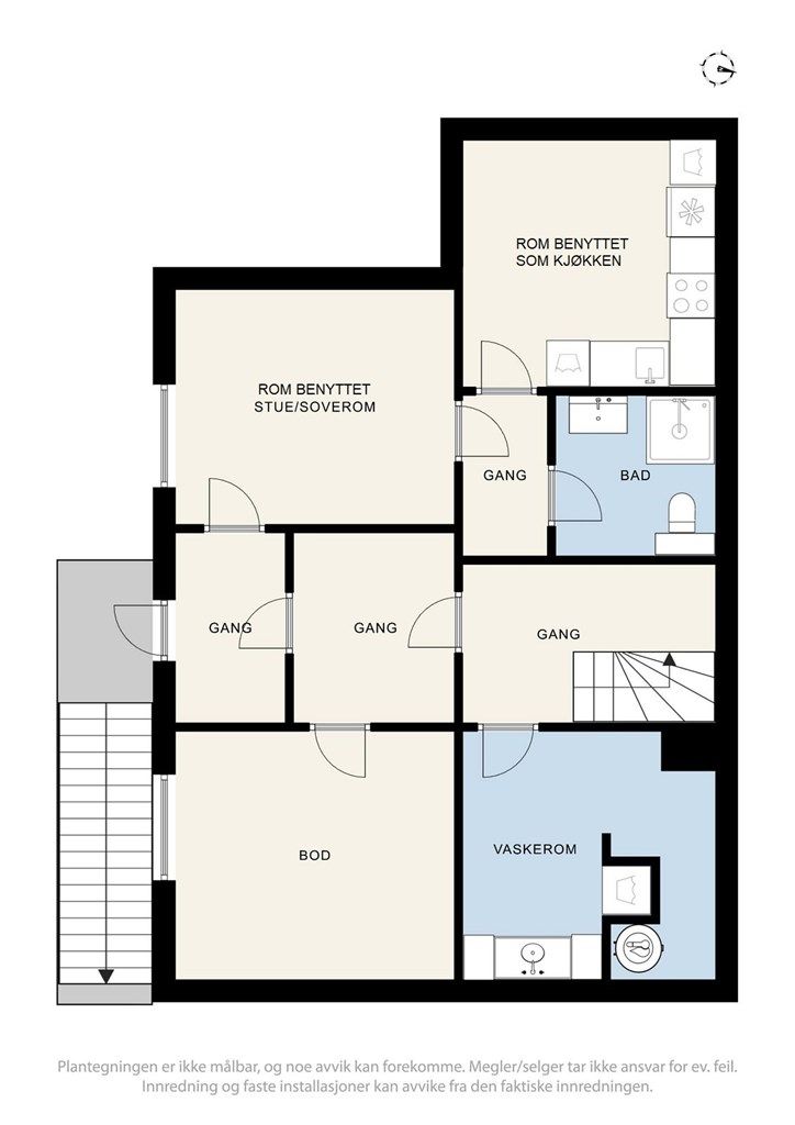 Plantegning - Kjelleretasje