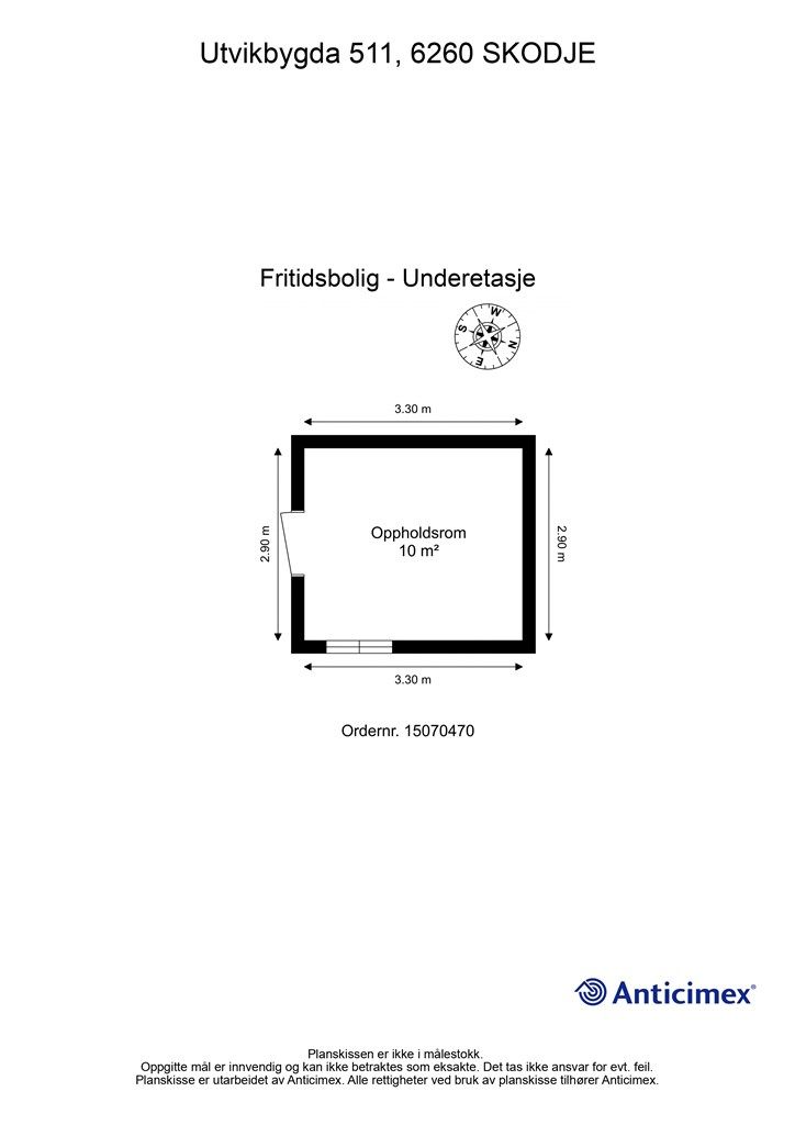Plantegning underetasje  
