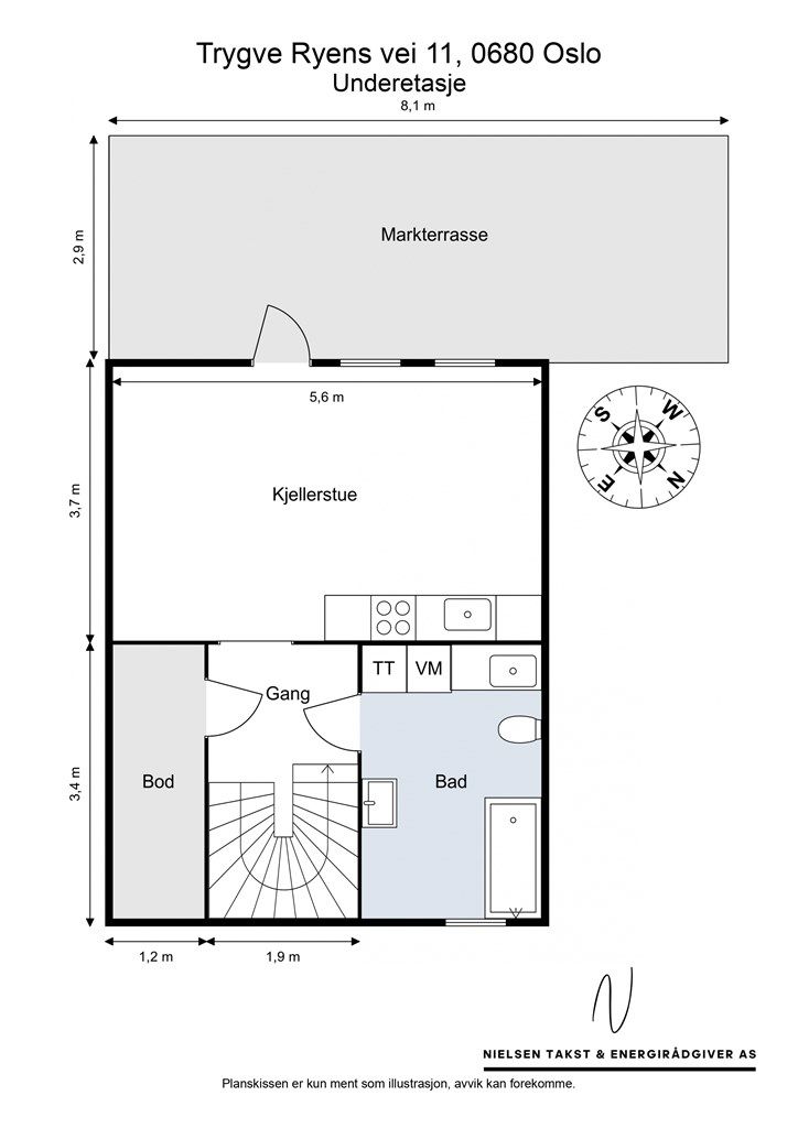 Plantegning - Underetasje.