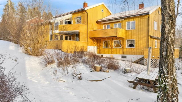 Det er gangavstand til Bekkestua sentrum med et komplett servicetilbud og gode transportmuligheter.