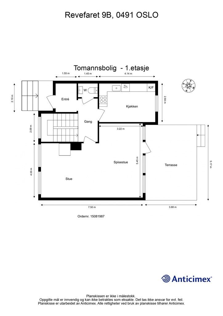 Plantegning - 1. etasje