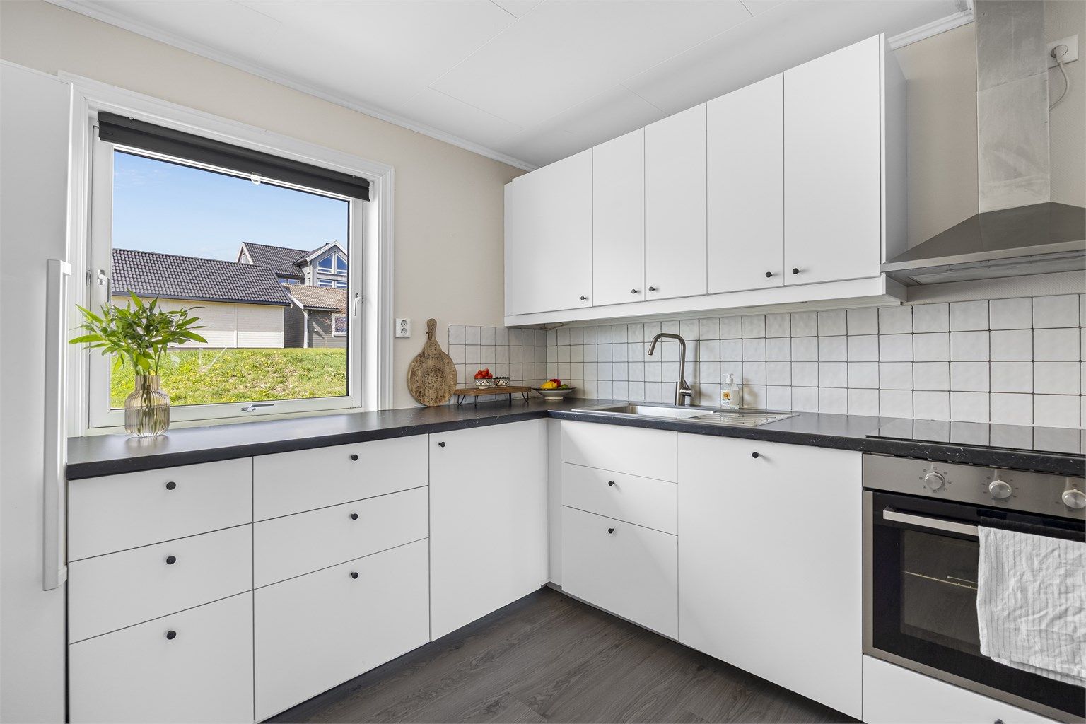 Kjøkkenet ble oppgradert med ny innredning fra Ikea i 2020.