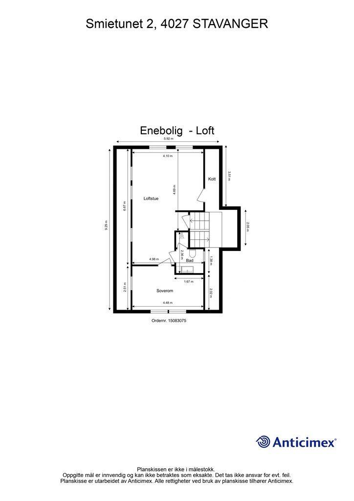Plantegning- Loft.