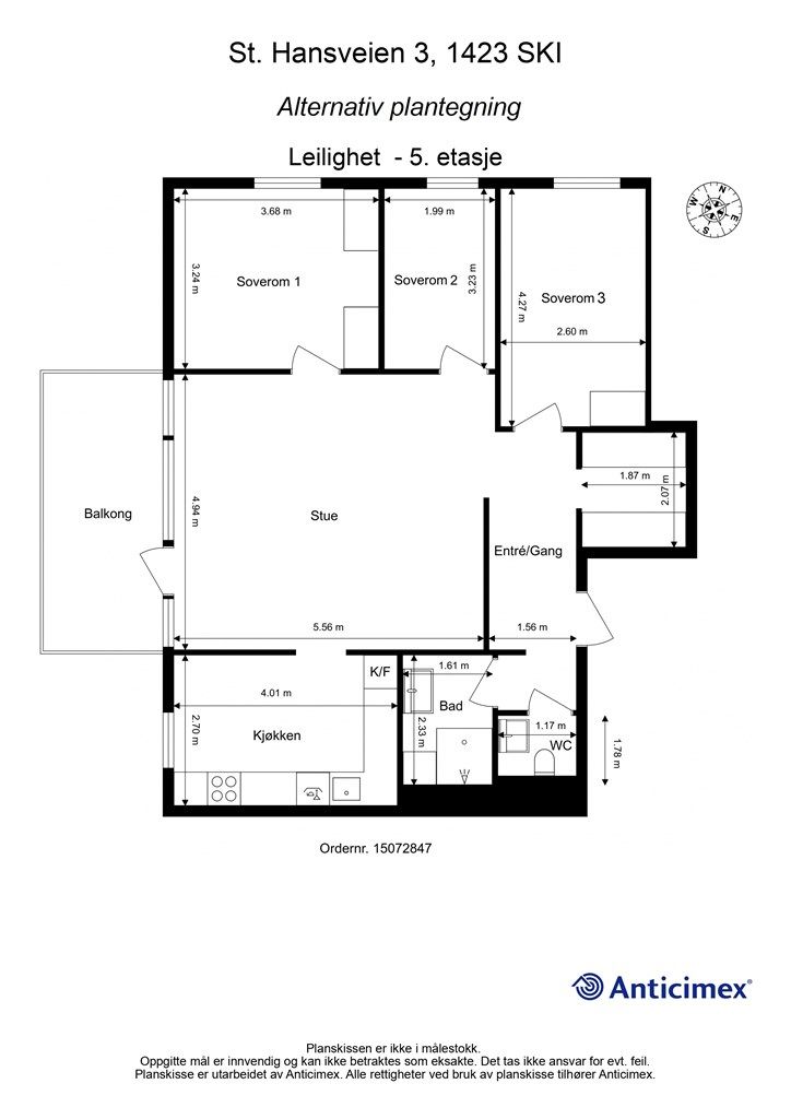 Alternativ plantegning