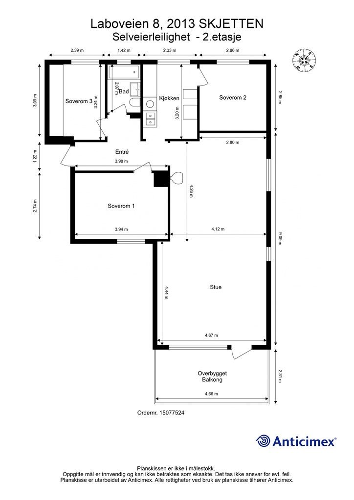 Plantegning 2. etasje