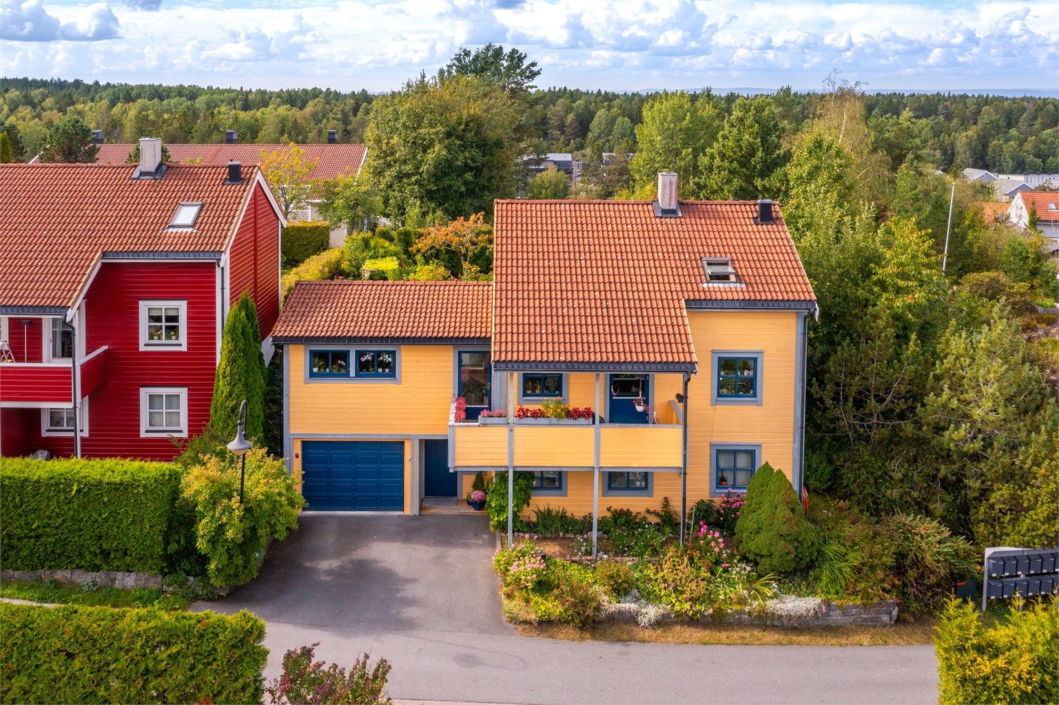 Eiendommen ligger i et etablert og barnevennlig boligområde med nærhet til Østmarka. Foto: Martine Eren Jacobsen