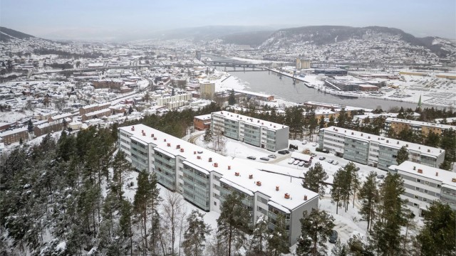 Felles ladepunkter for el-billading på borettslagets eiendom (bak blokk 13)