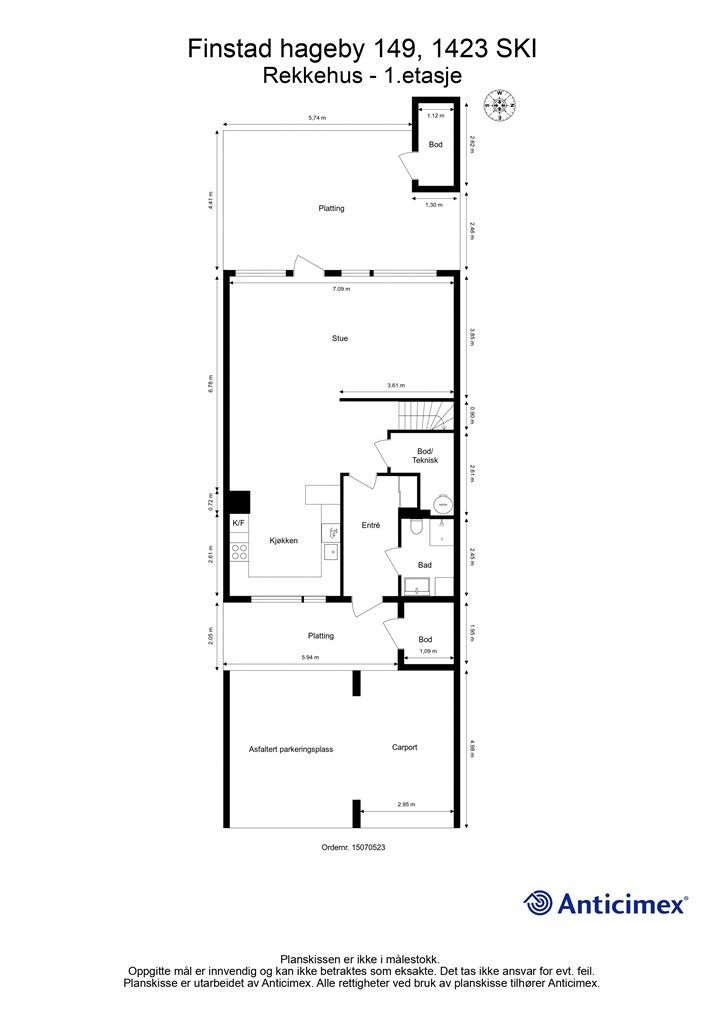 Plantegning - 1.etasje