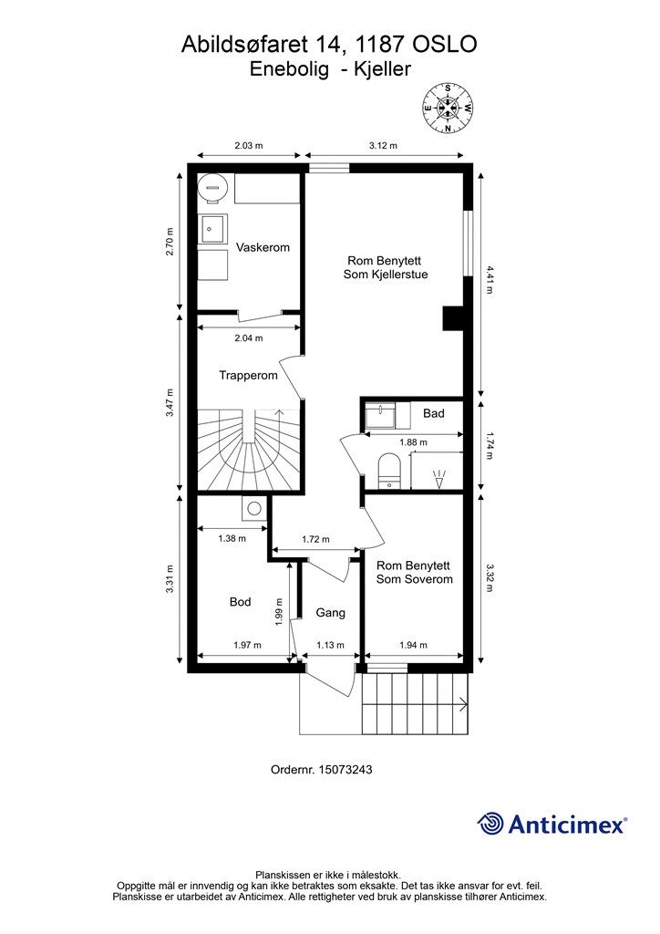Plantegning - Kjeller