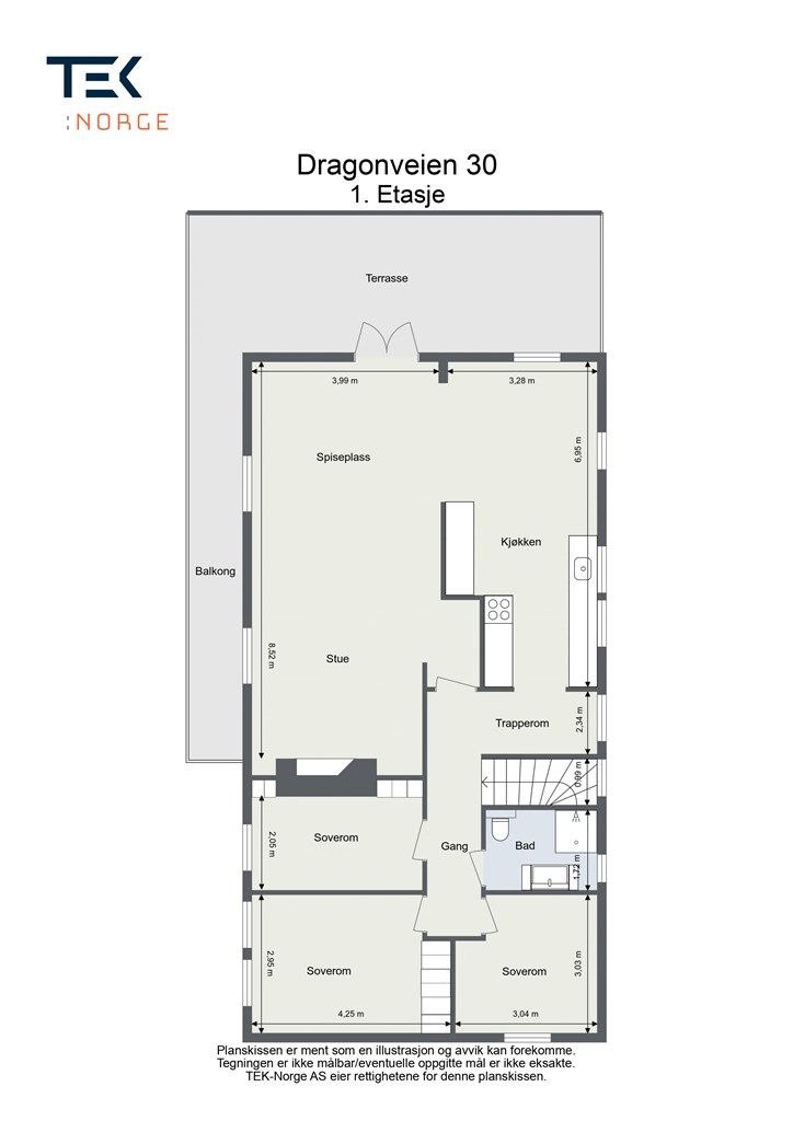 Plantegning - 1.etasje