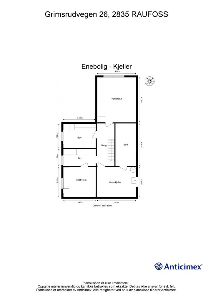 Plantegning - Kjeller