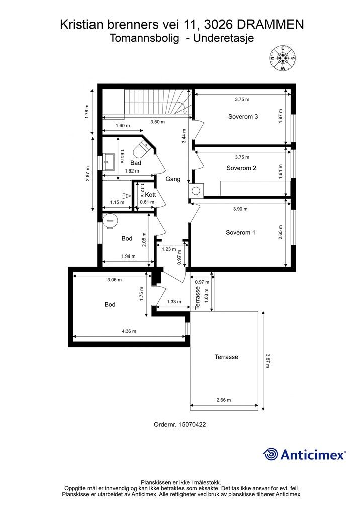 Plantegning - Underetasje