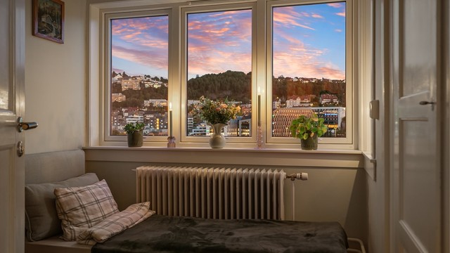 Nyt utsikten også fra soverommet.