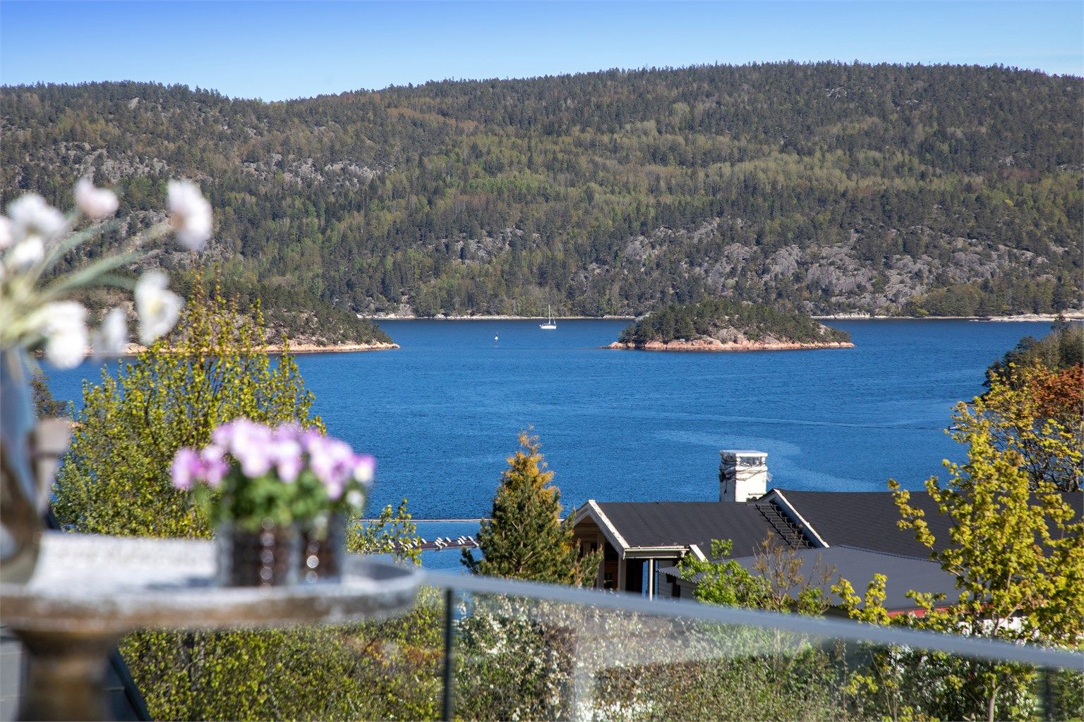 Utsikt fra takterrassen 