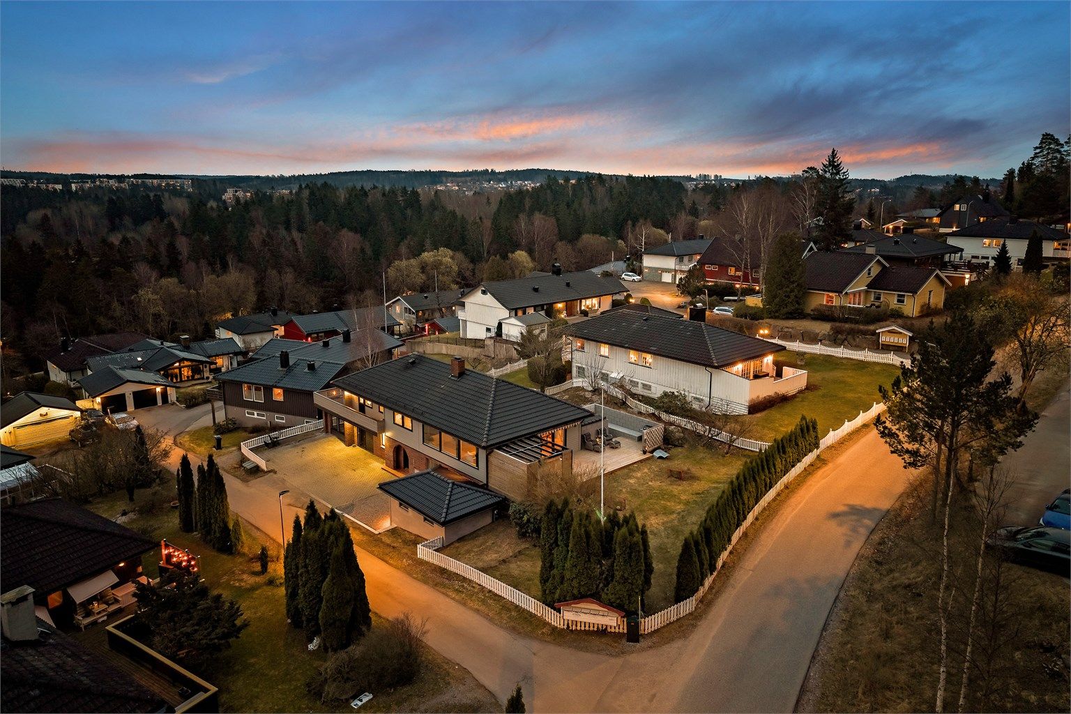 Området er trygt og godt for barn å vokse opp i.