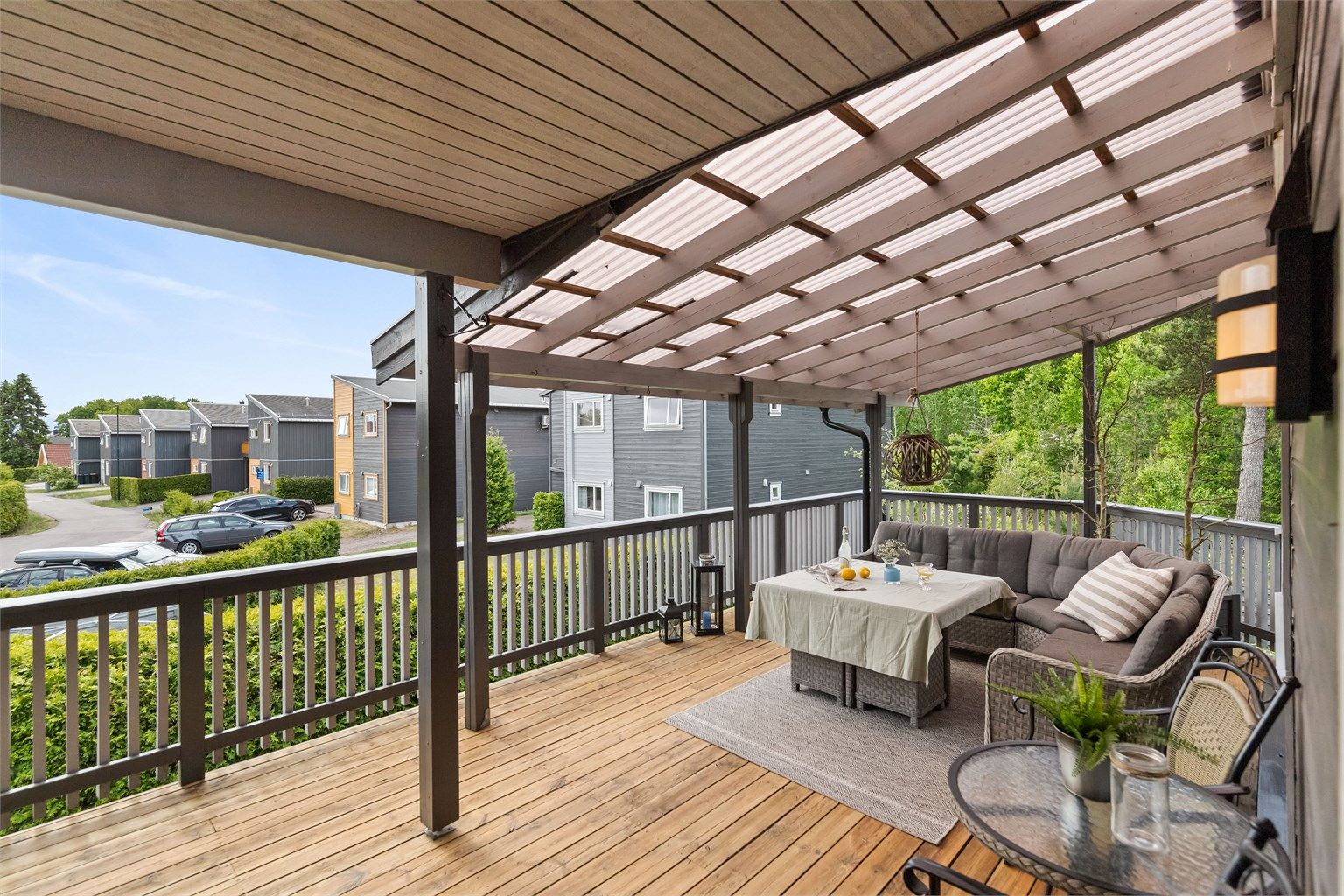 På dagtid kan uteplassen friste med gode solforhold