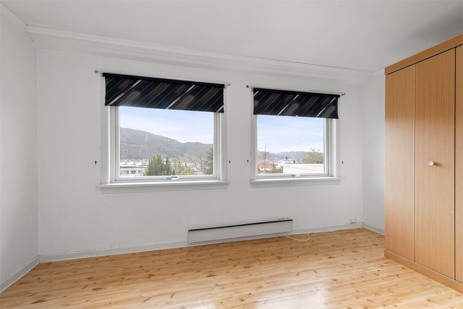 Leiligheten i andre etasje har to soverom