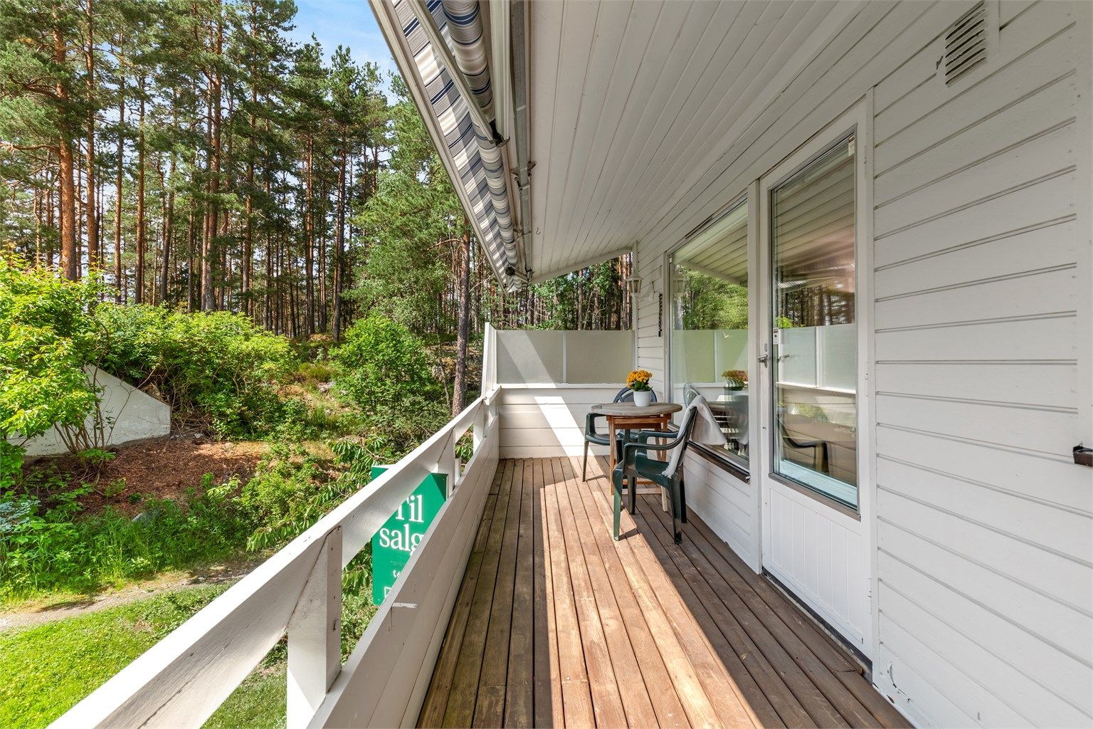 Ende/hjørneleilighet mot skogen