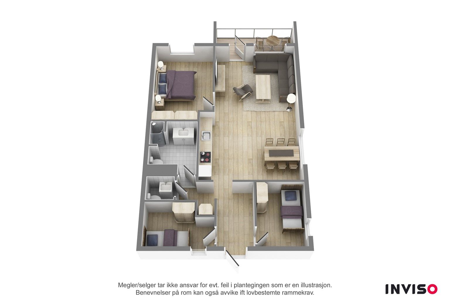 Planskisse - illustrasjon (sidevinduer utgår)