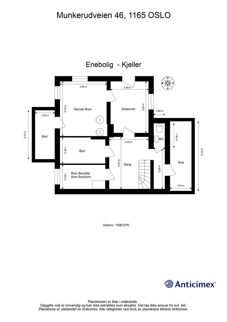 Plantegning - Kjeller