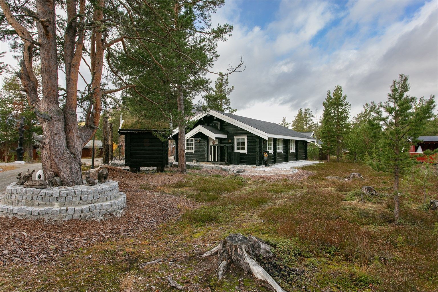 Fasade og naturtomt 