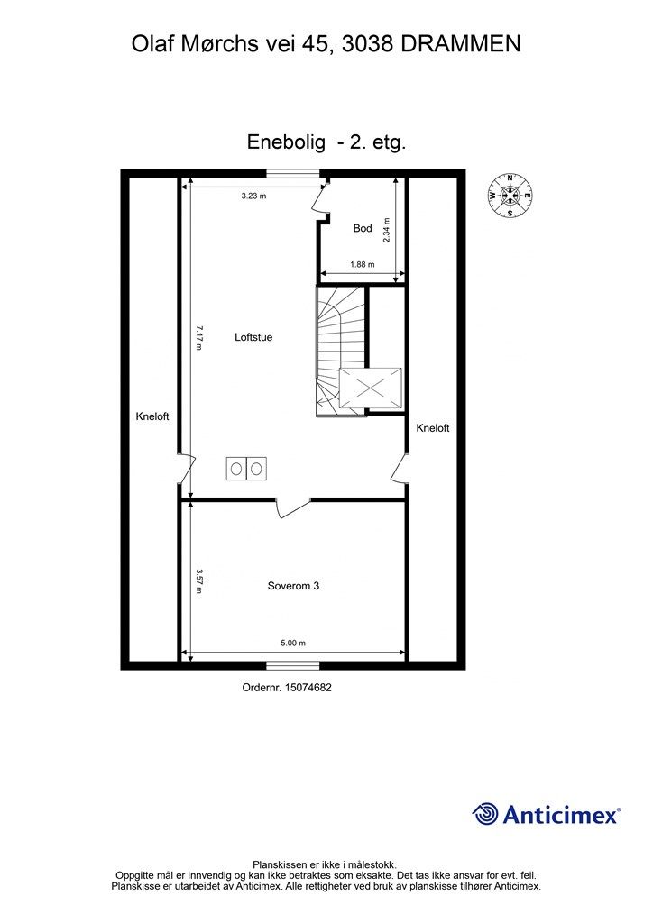 Plantegning - 2. etasje