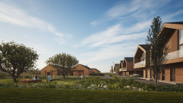 Velkommen til Tingparken - et nyere boligfelt med sentral beliggenhet, gode planløsninger og opparbeidet felles uteområde. (3D-illustrasjon, avvik kan forekomme).