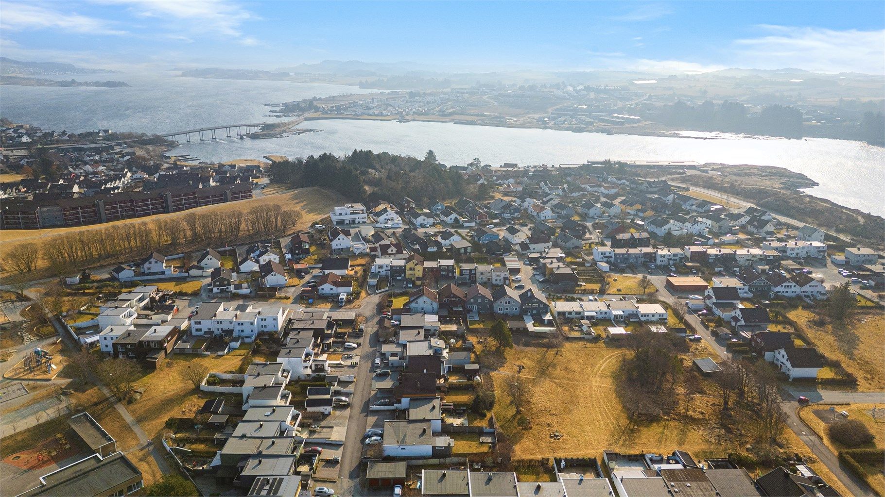 Kort vei til arbeidsplassene på Tananger. 