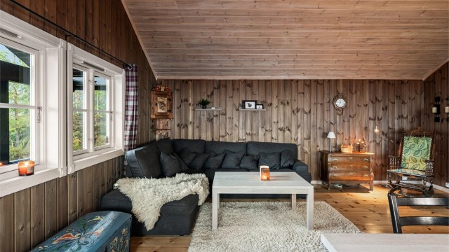 Praktisk og hyggelig med en ekstra stue i 2. etasje