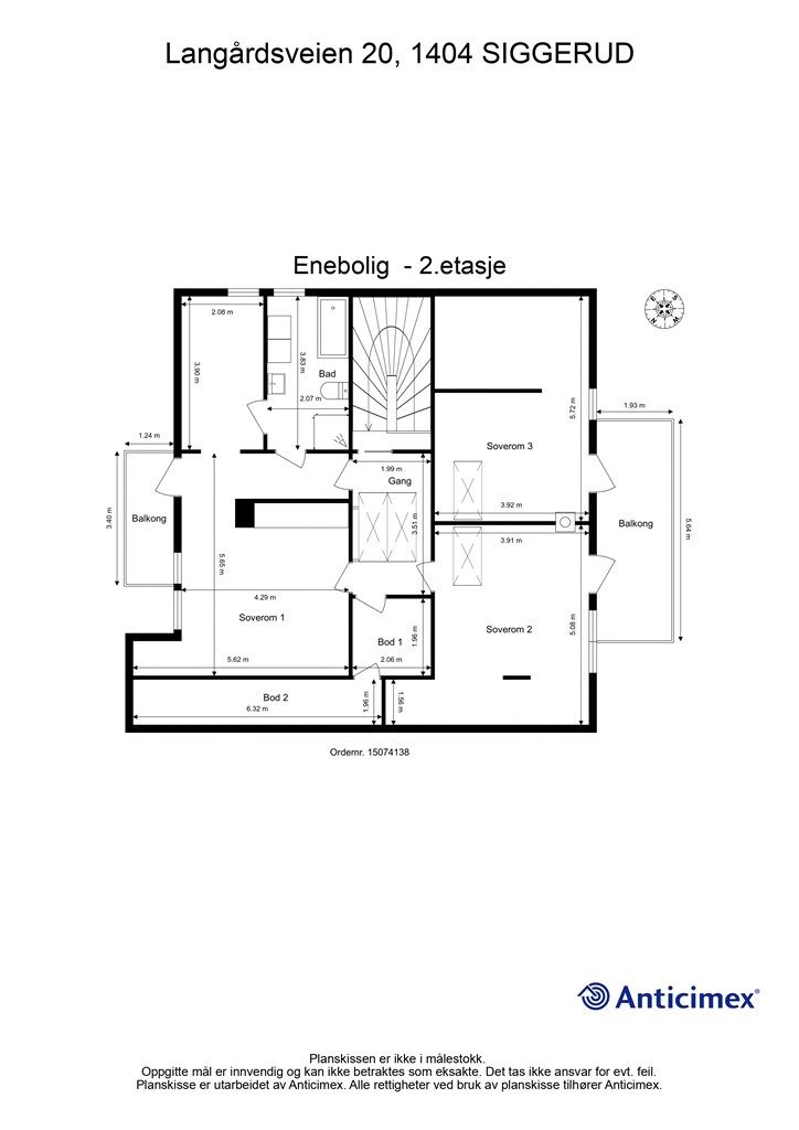 Plantegning - 2.etasje
