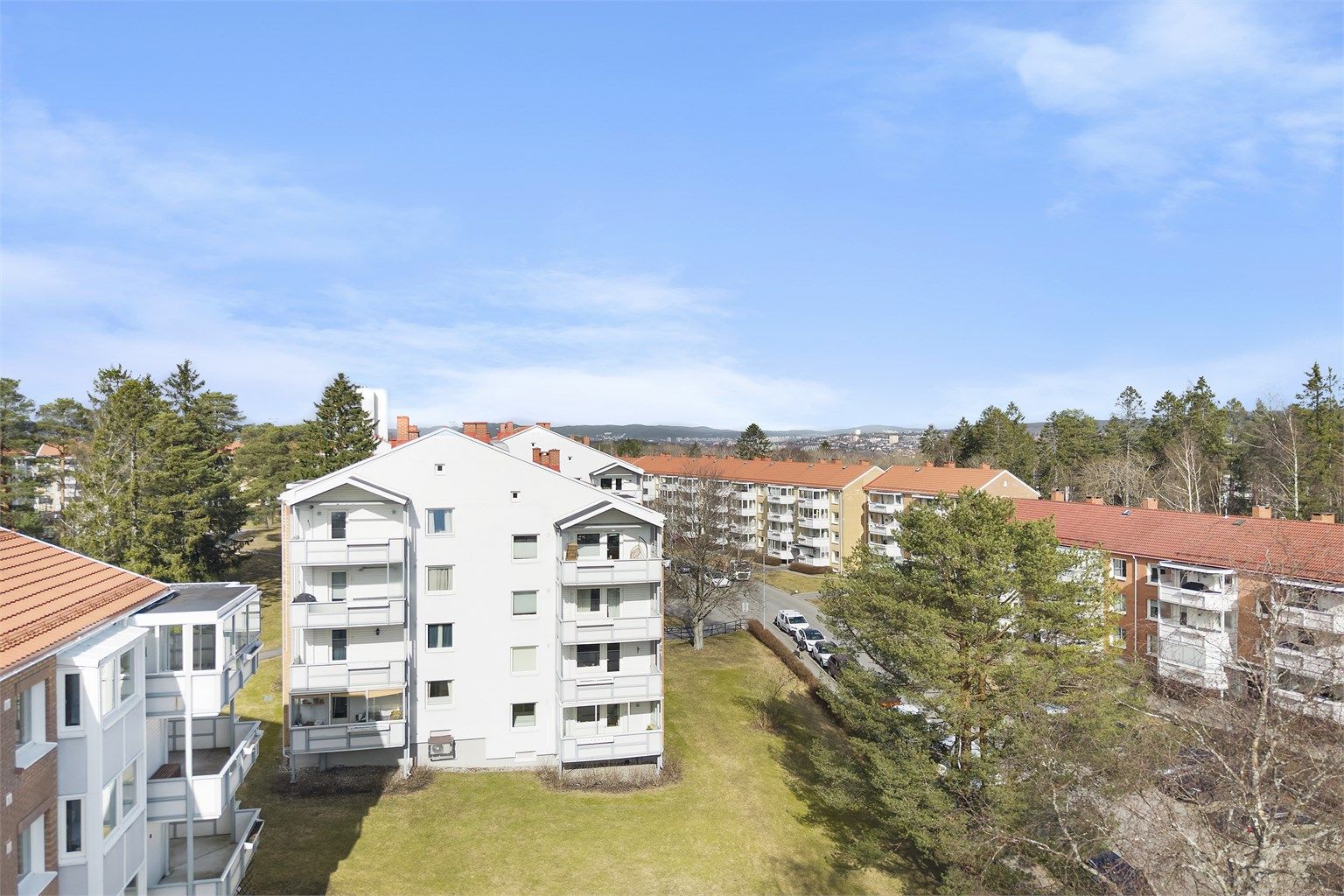 Leiligheten ligger rolig og tilbaketrukket til på Bergkrystallen.