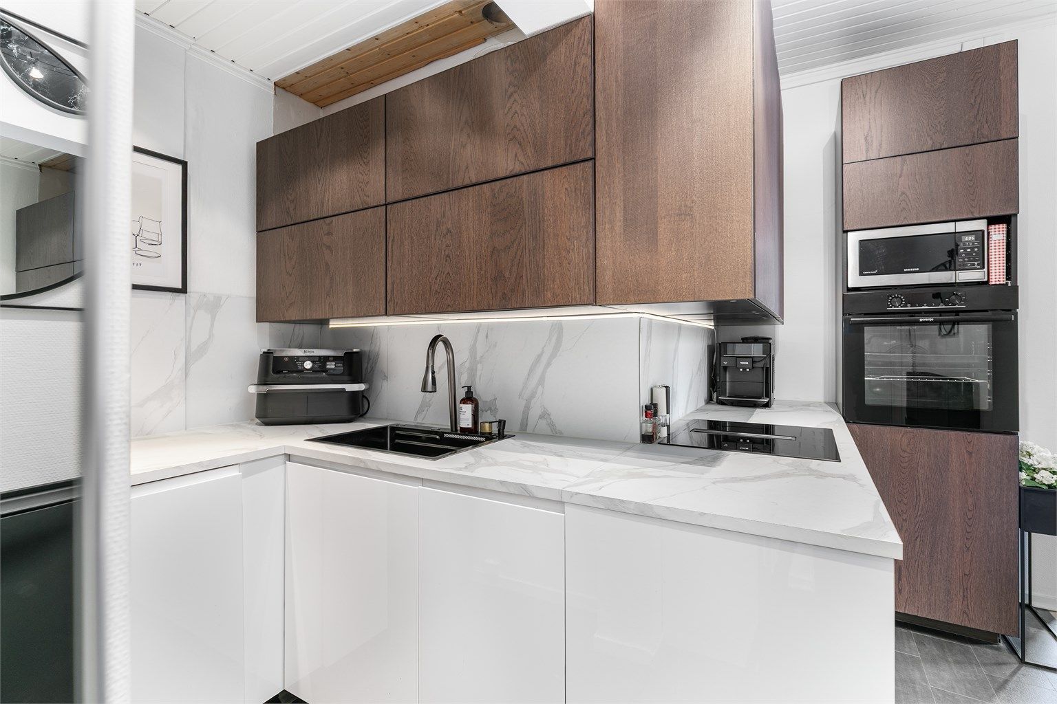 Kjøkkenet er nyoppusset i 2026 med helt ny innredning fra IKEA.