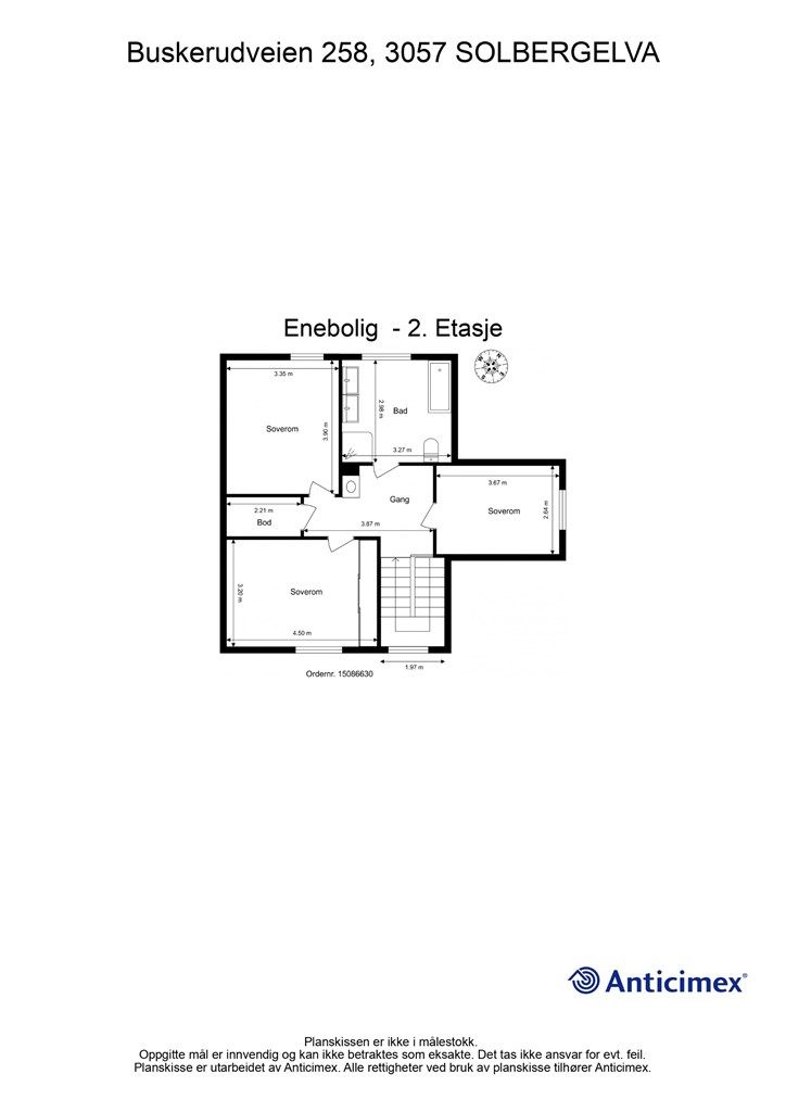 Plantegning - 2. etasje
