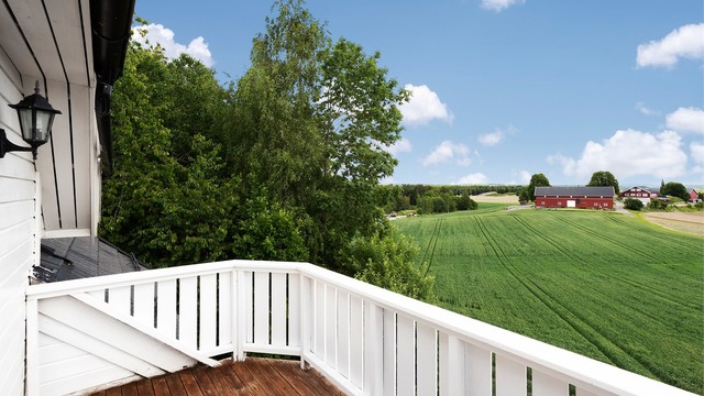 Verandaen utenfor loftstuen måler 6 m².