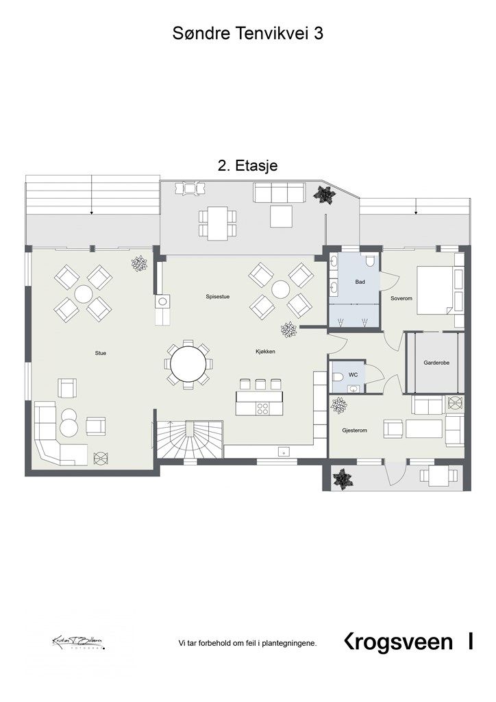 Planskisse 2. etasje. 