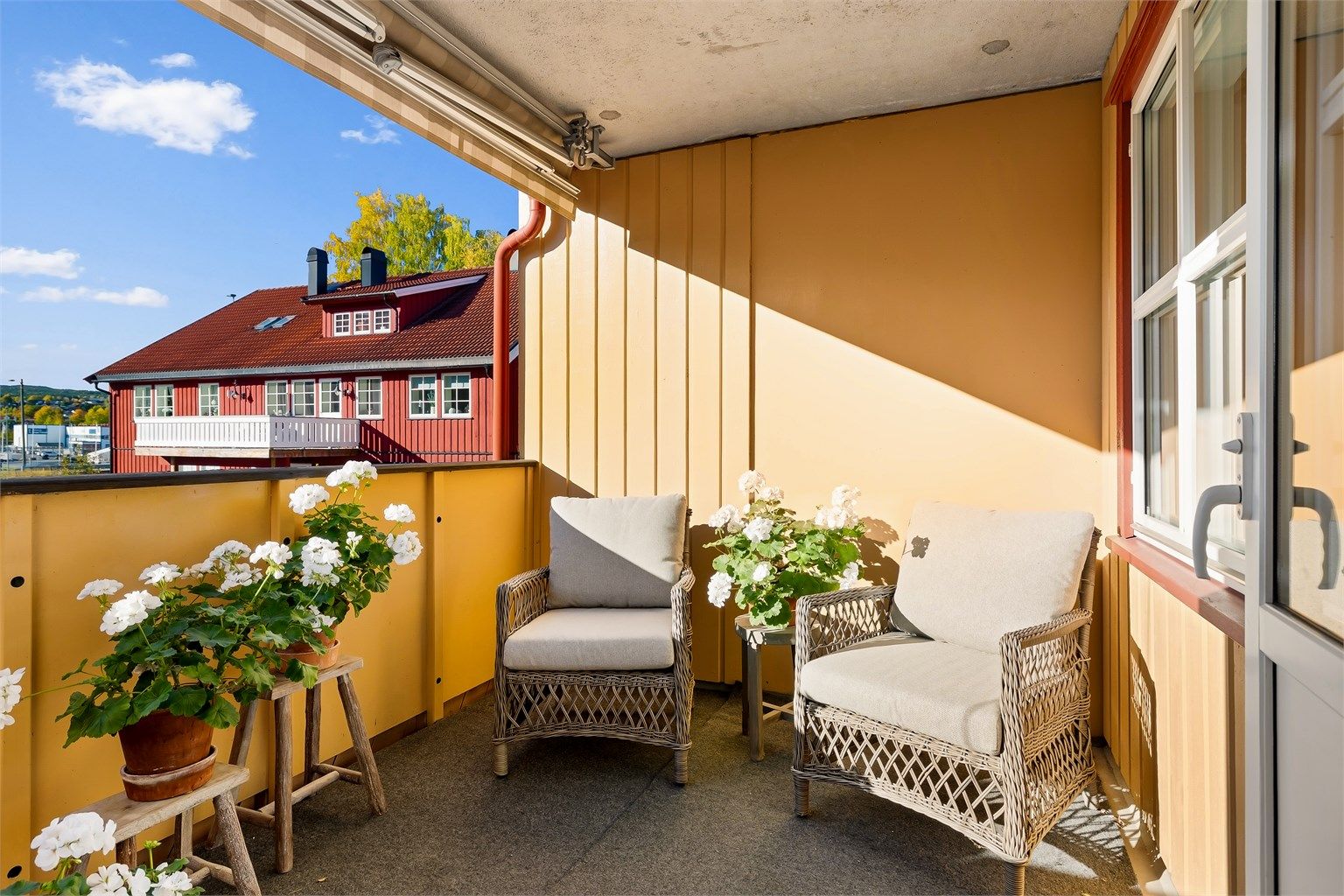 Fin uteplass på overbygget balkong på 7 kvm
Foto: Karl Filip Ø. Kronstad