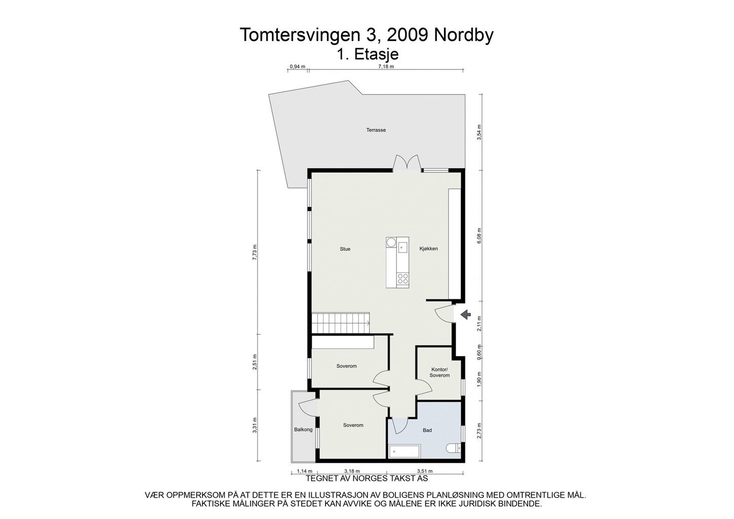 Plantegning - 1. Etasje