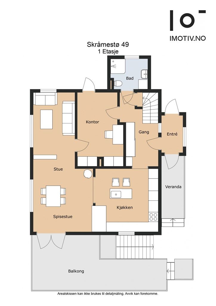 - Plantegning 1. etasje -