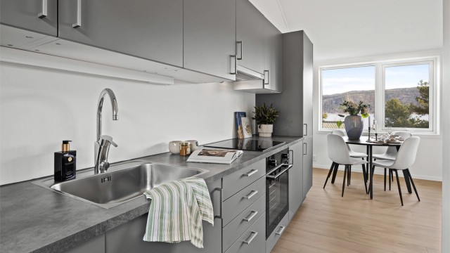 Moderne og helt nytt rekkehus med 2 plan.
Foto: Stine Jørgens Prøitz