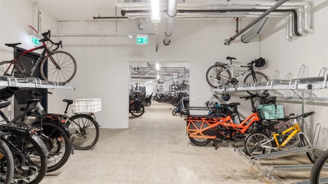 Felles sykkelparkering i borettslaget