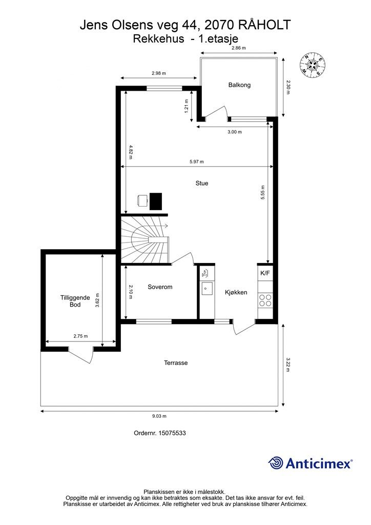 Plantegning 1.etasje 