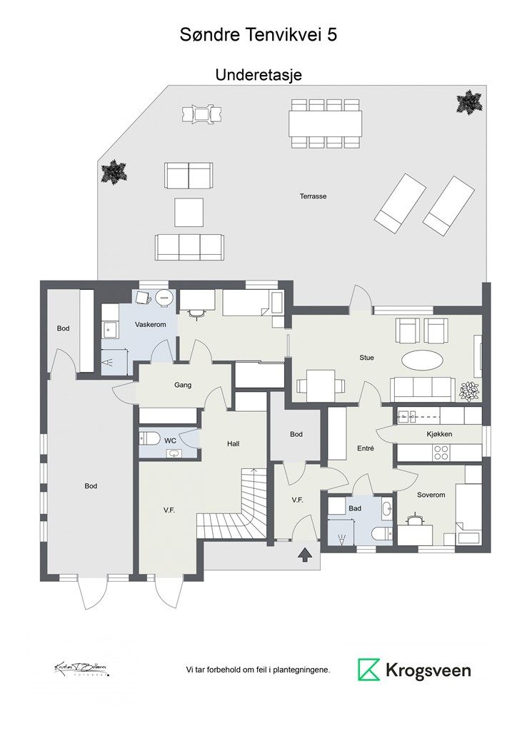 Planskisse underetasje. 