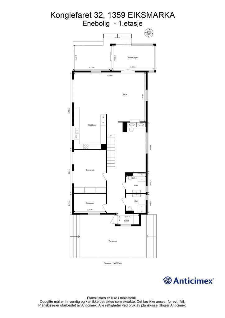 Plantegning 1. etasje