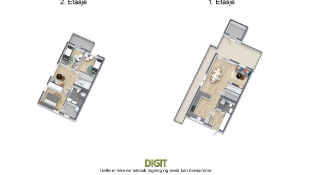 Slattum Terrasse 26A - 3D