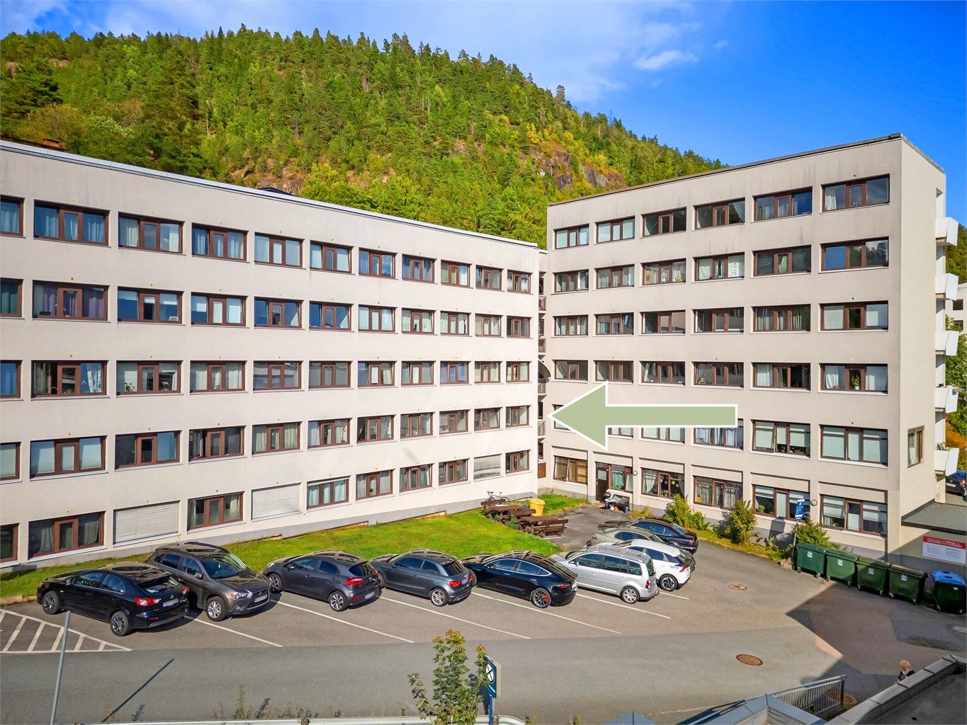 Leiligheten ligger svært sentralt på Bragernes med kort gangavstand til sentrum.
Foto: Ole Thoresen.