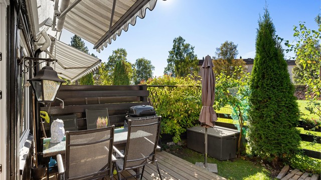Her kan lange sommerdager nytes i solen – selger opplyser om solforhold fra ca. kl. 09.30 til 19.30 sommerstid